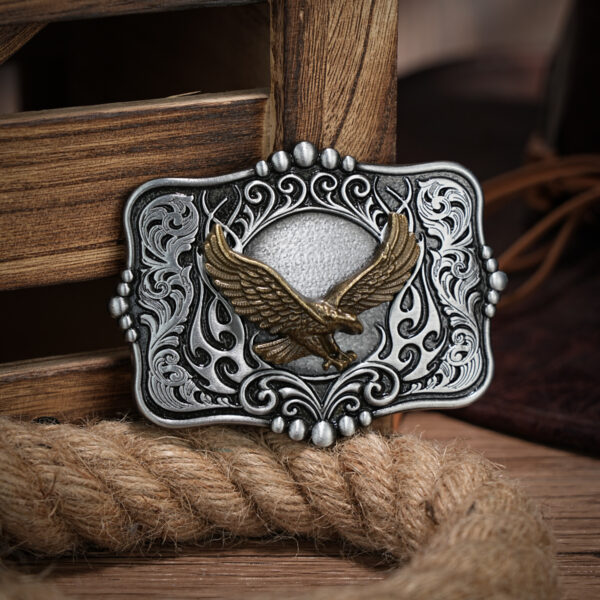 Men's Retro Tough Guy Punk Denim Belt Buckle - Image 3