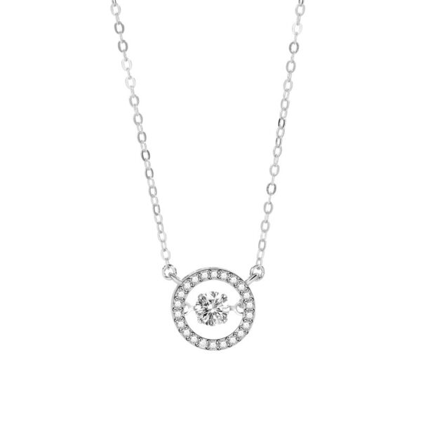 S925 Silver Pulsatile Heart Smart Sterling Silver Necklace For Women - Image 4