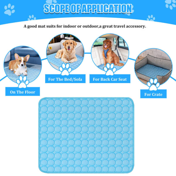 Pet Cooling Mat Cool Pad Cushion Dog Cat Puppy Blanket For Summer Sleeping Bed Dog Cooling Bed Pet Cooling Mat - Image 7