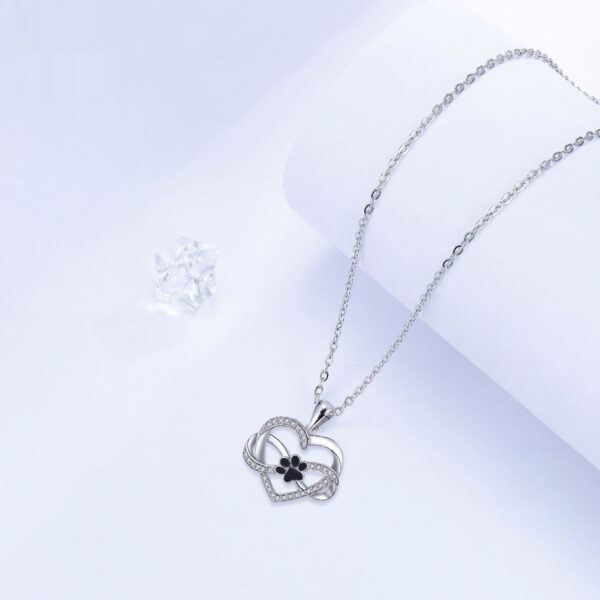 New Infinite Symbol Love Paw Print Necklace For Women - Image 3
