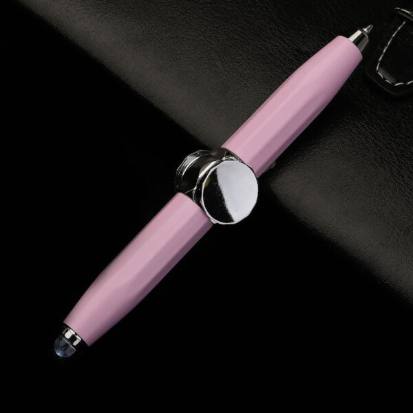 Creative Multi-Function LED Pen Spinning Decompression Gyro Metal Ballpoint Pen Fashion Office School Supplies Writing Pens - Image 8