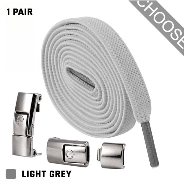 Press Lock Shoelaces Without Ties Elastic Laces Sneaker 8MM Widened Flat No Tie Shoe Laces Kids Shoelace For Shoes - Image 10