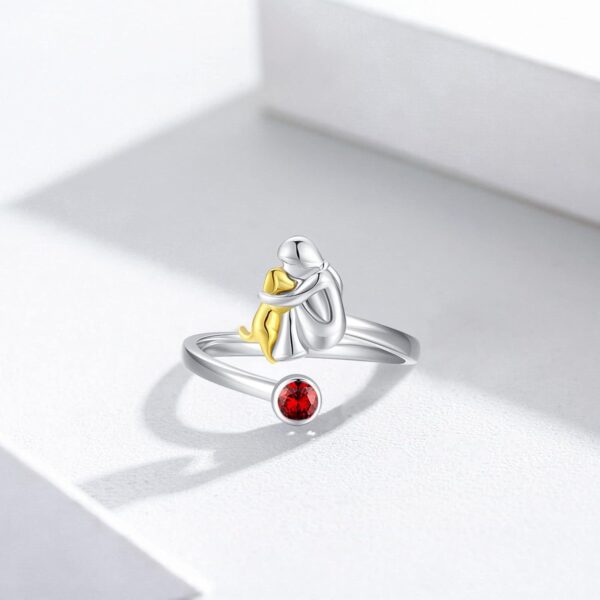 Girl And Dog Pet Ring Ring - Image 2