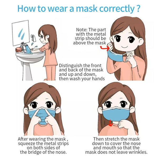 Professional Medical Mask Disposable 3-Ply Face Mask Antiviral Medical-Surgical Mask - Image 5