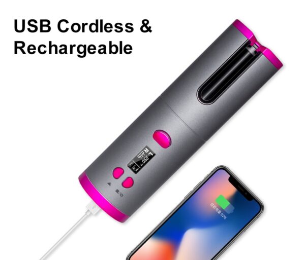 Curling Iron USB Wireless Multifunctional Charging Curler - Image 3