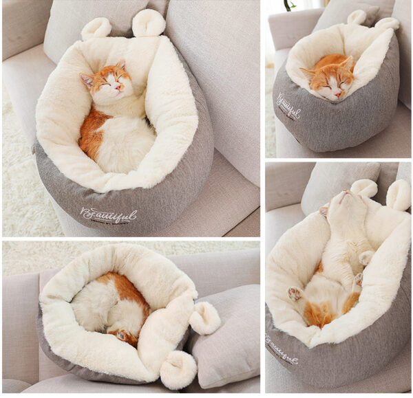 Pet Dog Bed Warming Soft Sleeping Bag Cushion Puppy Kennel - Image 8
