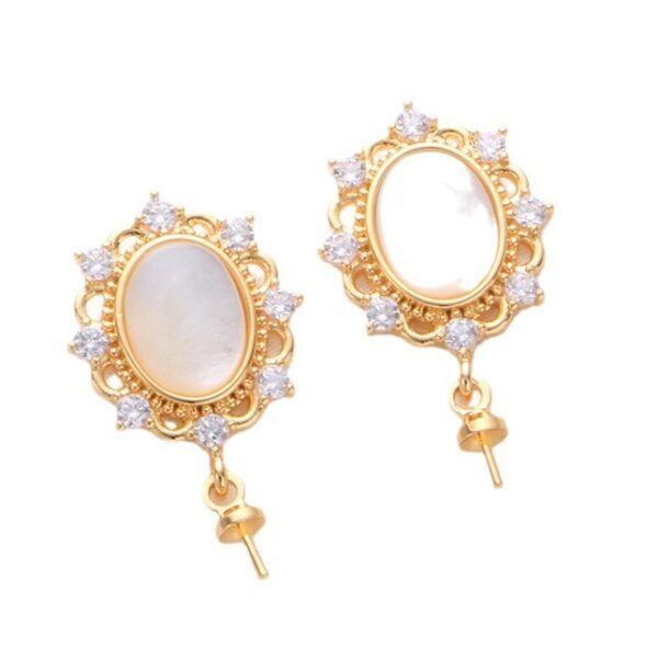 S925 Silver Pearl Stud Earrings - Image 5