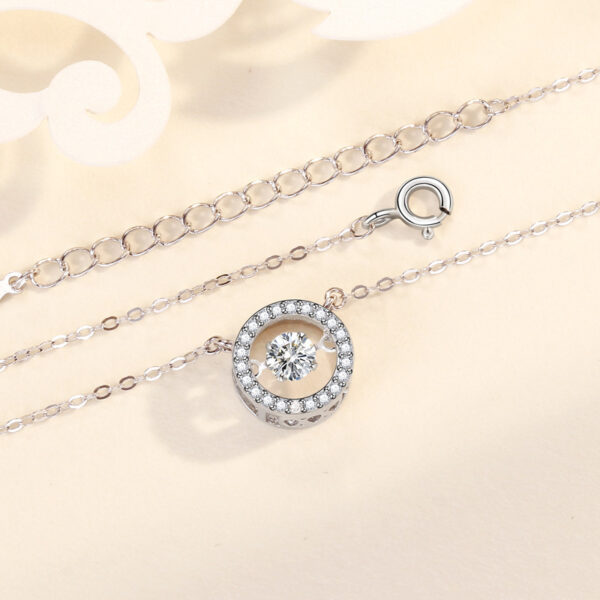 S925 Silver Pulsatile Heart Smart Sterling Silver Necklace For Women - Image 3