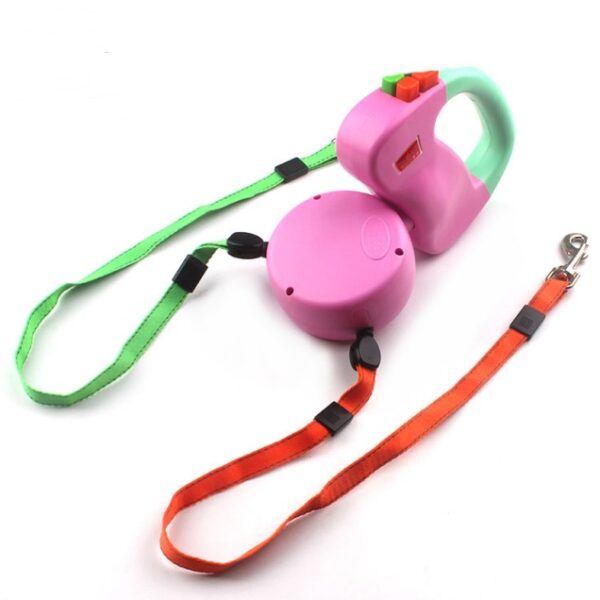 Retractable Dual Pet Dog Walking Leash - Image 3