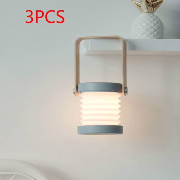Foldable Touch Dimmable Reading LED Night Light Portable Lantern Lamp USB Rechargeable For Home Decor - Image 10