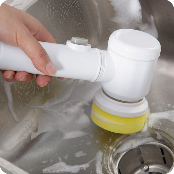 Electric Cleaning Brush Magic Brush Electric Bathtub Brush Housework 5 In 1 Cleaning Brush Electric Bathtub Brush Cleaning Brushes - Image 2