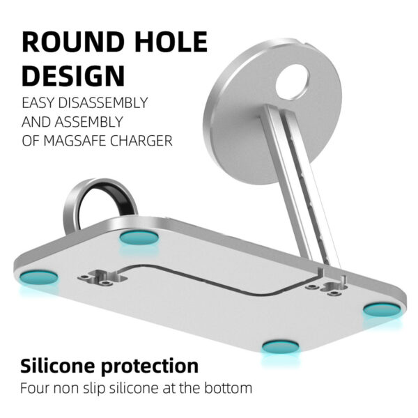 Alloy Storage Base Data Cable Accessories Watch Charging Stand - Image 2