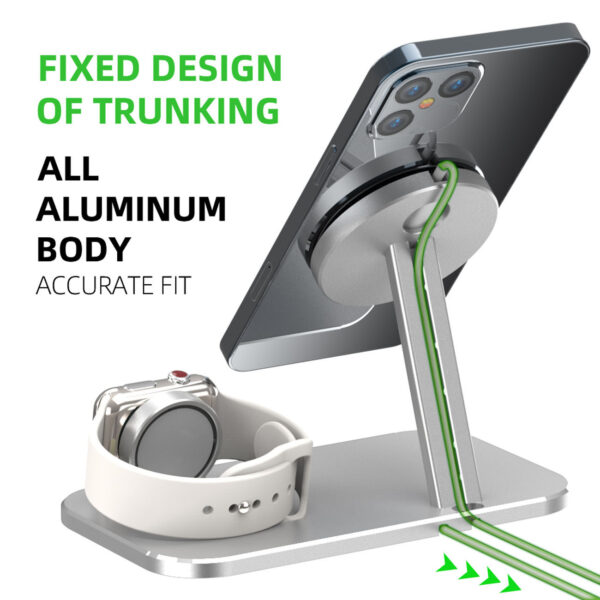 Alloy Storage Base Data Cable Accessories Watch Charging Stand - Image 5