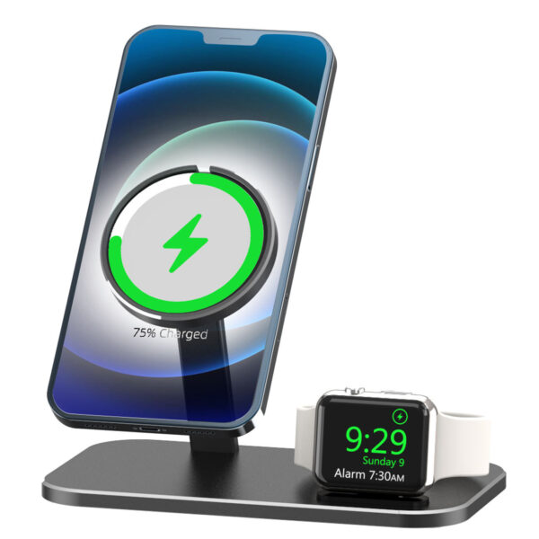 Alloy Storage Base Data Cable Accessories Watch Charging Stand - Image 4