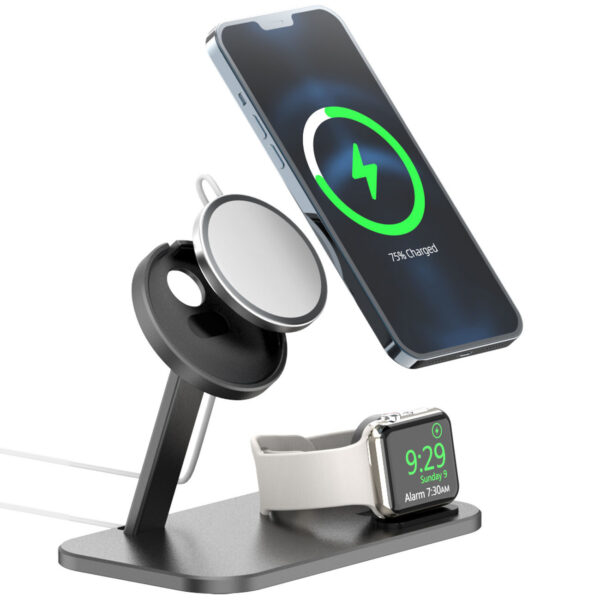 Alloy Storage Base Data Cable Accessories Watch Charging Stand - Image 3