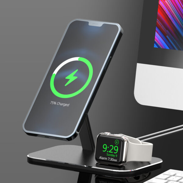 Alloy Storage Base Data Cable Accessories Watch Charging Stand - Image 7