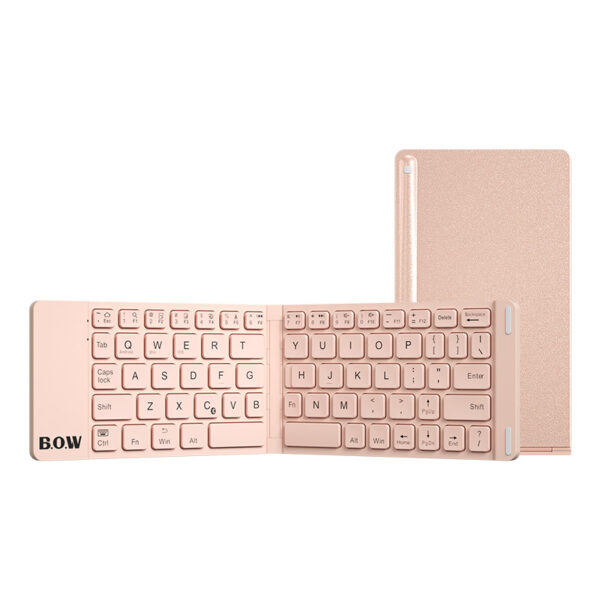 New Style Folding Bluetooth Keyboard And Mouse Set Wireless Mute Portable Keyboard For Business And Travel - Image 4