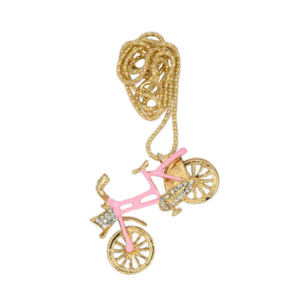 Oil Dripping Bicycle Crystal Sweater Chain Fashion - Image 4