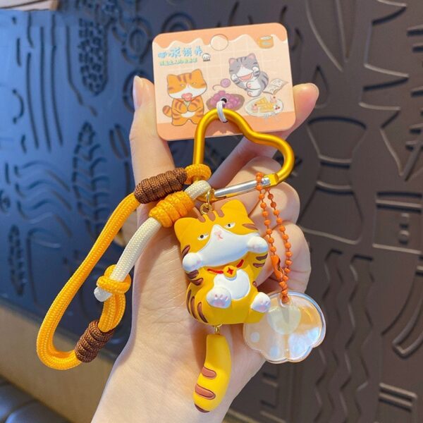 Creative Portable Cartoon Cat Keychain - Image 3