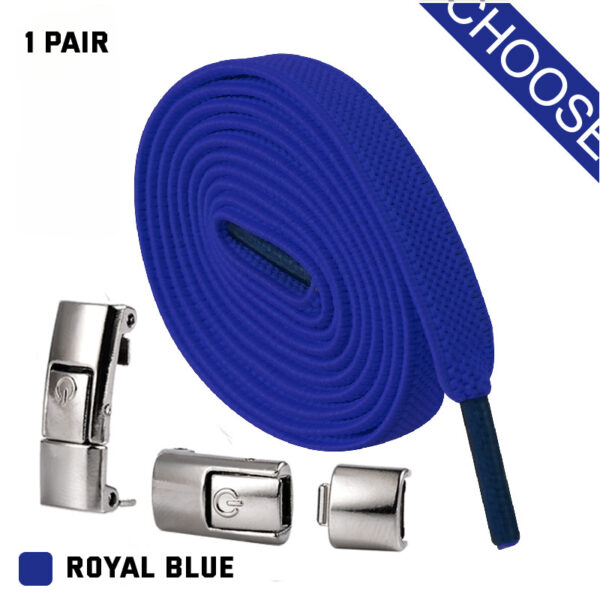 Press Lock Shoelaces Without Ties Elastic Laces Sneaker 8MM Widened Flat No Tie Shoe Laces Kids Shoelace For Shoes - Image 4