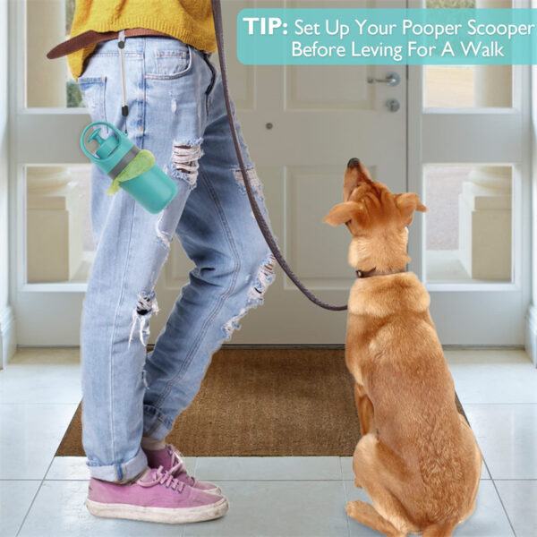 Portable Lightweight Dog Pooper Scooper With Built-in Poop Bag Dispenser Eight-claw Shovel For Pet Toilet Picker Pet Products - Image 5