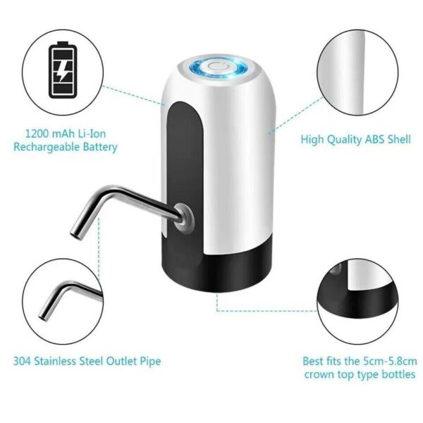 Water Bottle Electric Automatic Universal Dispenser 5 Gallon USB USB Water Dispenser Automatic Drinking Water Bottle - Image 3