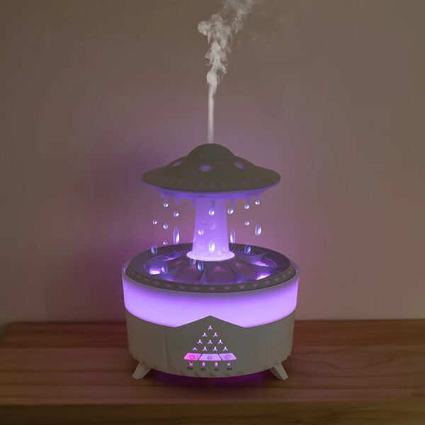 New UFO Raindrop Humidifier Water Drop Air Humidifier USB Aromatherapy Essential Oils Aroma Air Diffuser Household Mist Maker Home Decor - Image 8