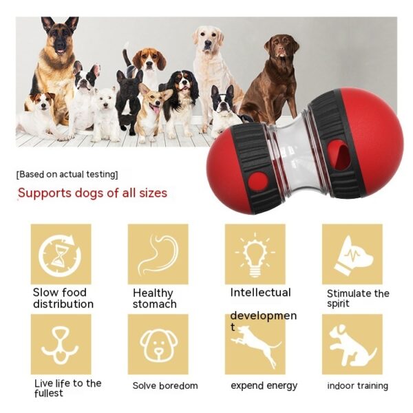 Food Dispensing Dog Toy Tumbler Leaky Food Ball Puzzle Toys Interactive Slowly Feeding Protect Stomach Increase Intelligence Pets Toy Pet Products - Image 10