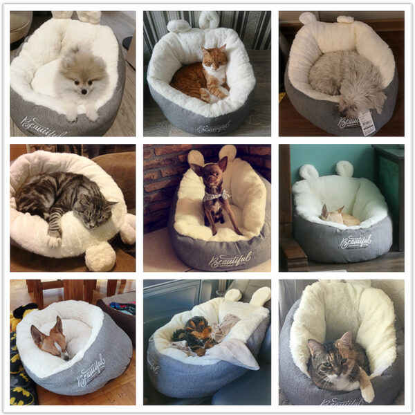 Pet Dog Bed Warming Soft Sleeping Bag Cushion Puppy Kennel - Image 9