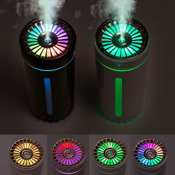 Wireless Air Humidifier Colorful Lights Mute Ultrasonic USB Fogger Diffuser Purifier 800mAh Rechargeabl Cool Mist Maker For Car - Image 5
