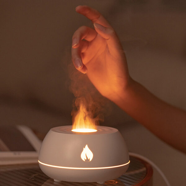 Flame Humidifier Aromatherapy Diffuser 7 Colors Light Home Air Humidifier 130ML USB Room Fragrance Essential Oil Diffuser - Image 5
