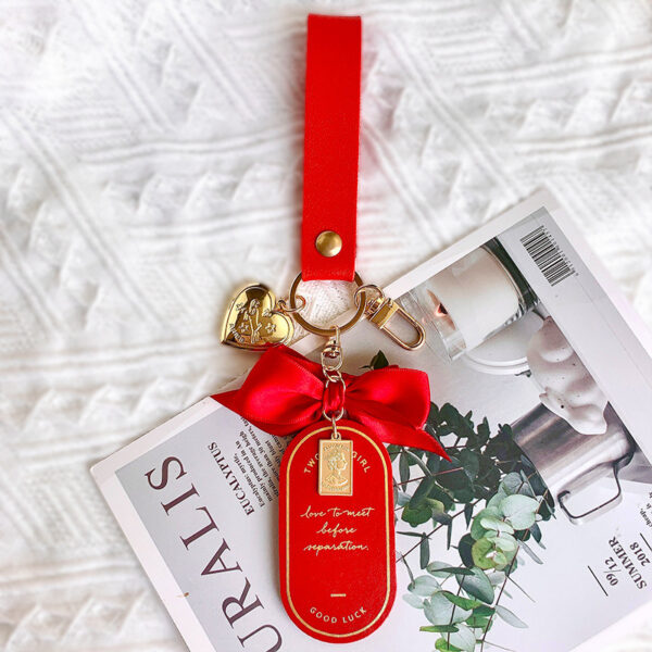 Creative Bookmarks Bow Keychain Pendant - Image 5