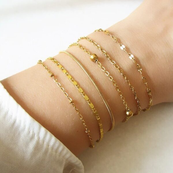 Fashion Multi-layer Metal Blade Chain Suit - Image 8