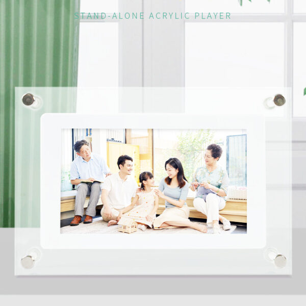 Digital Picture Frame Acrylic Video Player Digital Photo Frame Vertical Display With 1GB And Battery Type C Video Frame Gift For Loved - Image 4