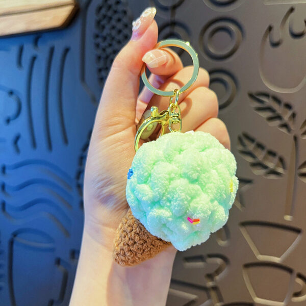 Original Plush Colorful Ice Cream Keychain - Image 9