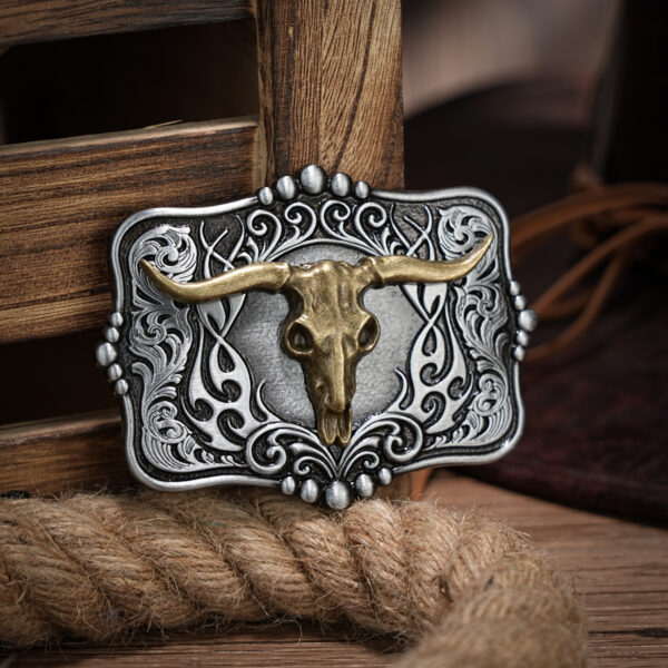 Men's Retro Tough Guy Punk Denim Belt Buckle
