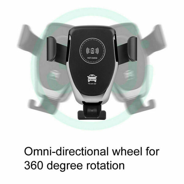 10W QI Wireless Fast Car Charger Mount Holder Stand Automatic Clamping Charging - Image 5