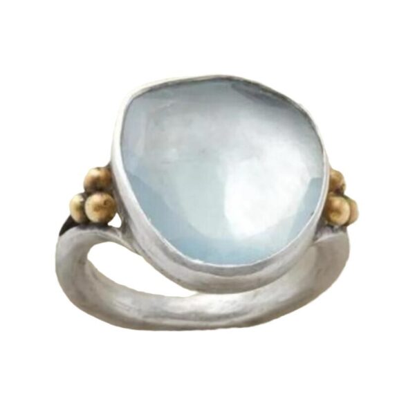 Popular Creative Vintage Court Style Moonstone Ring - Image 2