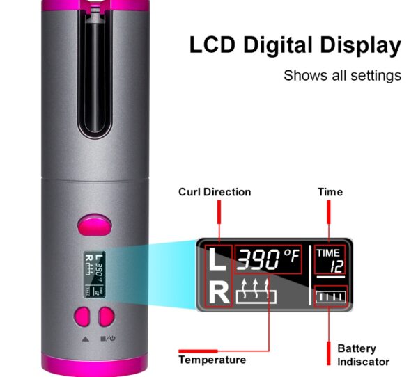 Curling Iron USB Wireless Multifunctional Charging Curler - Image 5