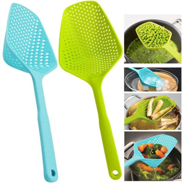Nylon Strainer Large Scoop Colander Kitchen Appliances Spoon Shovel Soup Spoon Filter Cooking Tools Home Kitchen Accessories - Image 3