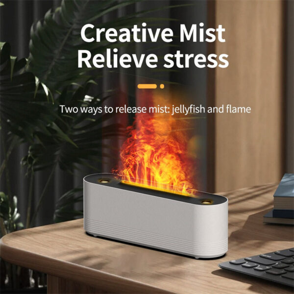 Flame Air Humidifier Ultrasonic 7 Colors Aroma Diffuser LED Cool Mist Maker Fogger Essential Oil Room Fragrance Office Home Decor - Image 6