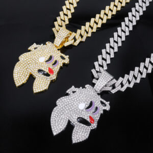 Fashion Personality Wizard Hat Rabbit Head Pendant Necklace