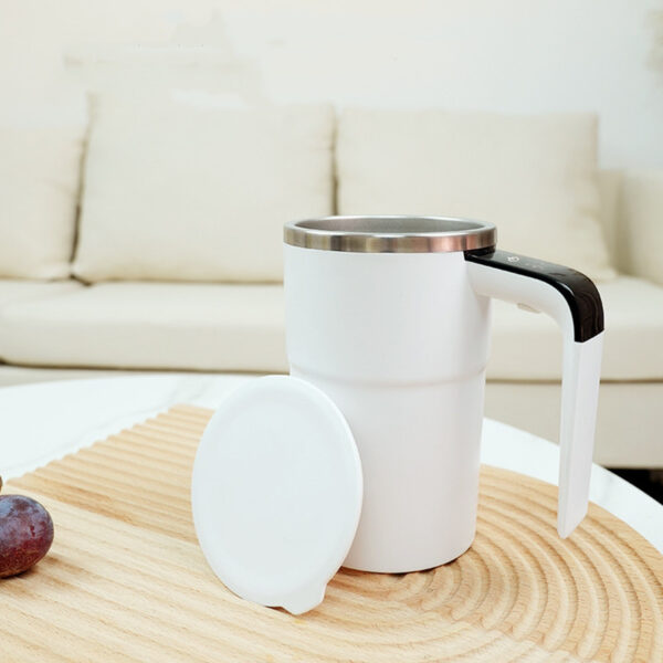 Electric Coffee Mug USB Rechargeable Automatic Magnetic Cup IP67 Waterproof Food-Safe Stainless Steel For Juice Tea Milksha Kitchen Gadgets - Image 2