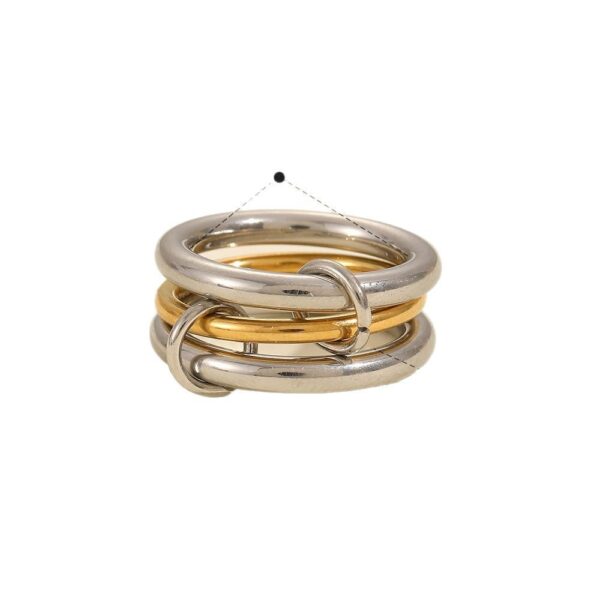 Geometric Multilayer Ring Stainless Steel Ring - Image 5