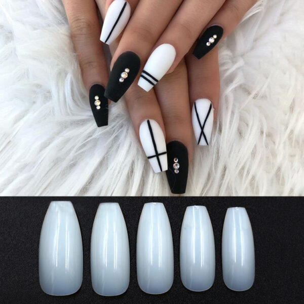 500 transparent  natural fake nails - Image 2