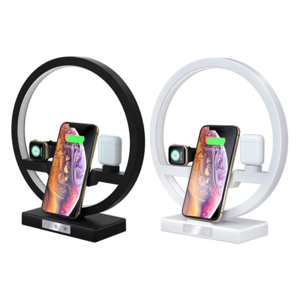 Fast Charging 4 in 1 Bedside Lamp Wireless Charger Bracket - Image 4