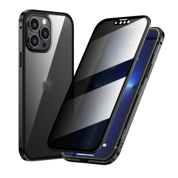 Privacy-proof Magneto Phone Case Double Sided Metal Frame - Image 4