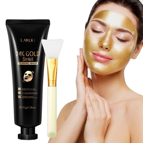 Gold Foil Snail Tear-Off Mask Hydrating - Image 3