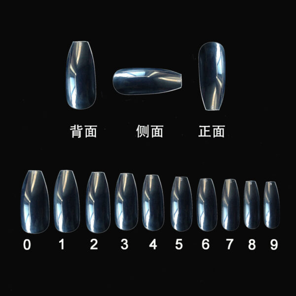 500 transparent  natural fake nails - Image 5