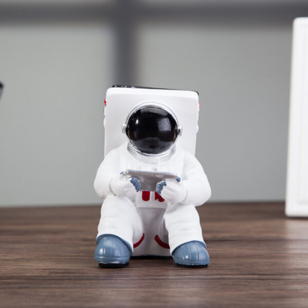 Simple Astronaut Mobile Phone Stand Student Desktop Holder Cute Spaceman Cell Phone Holder Creative Gift Small Desk Decoration - Image 7